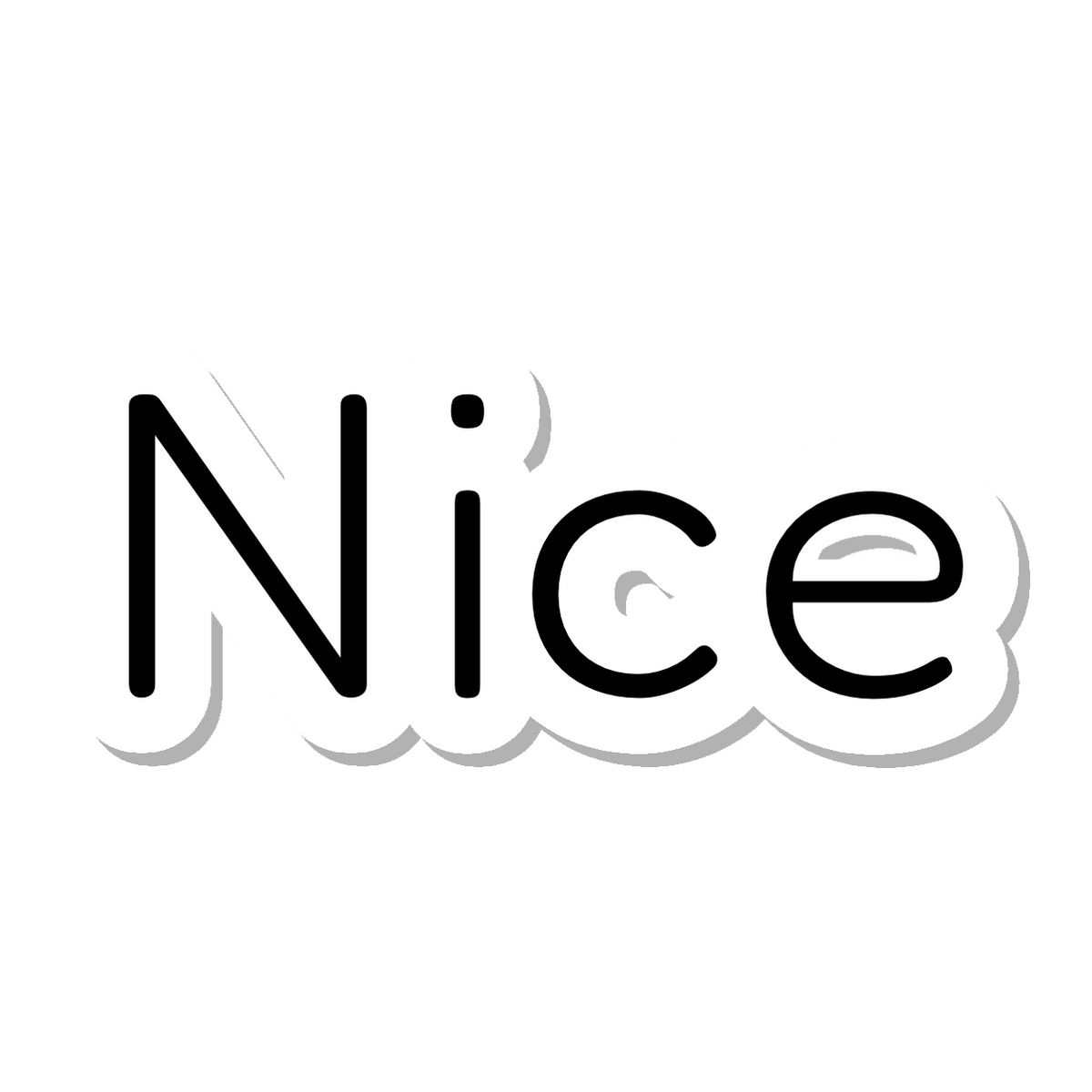 Nice die-cut sticker