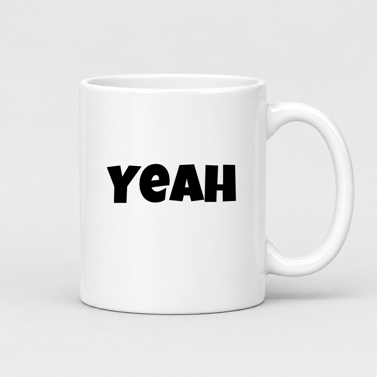 Yeah Mug in white
