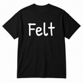 Felt T-Shirt in black