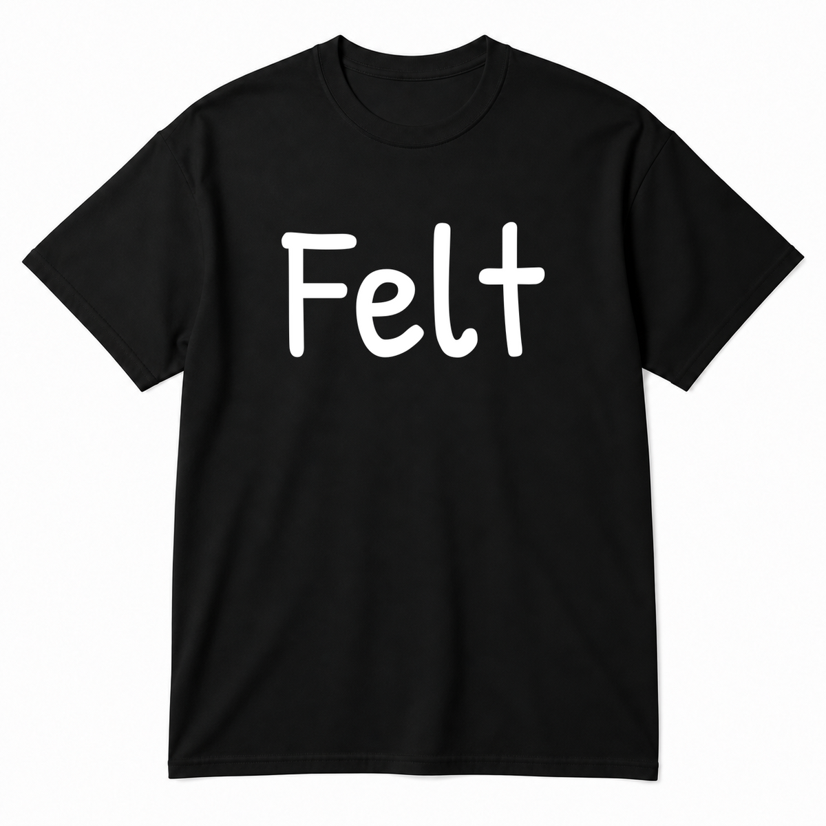 Felt T-Shirt in black