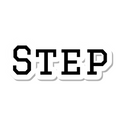 Step die-cut sticker