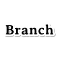 Branch die-cut sticker
