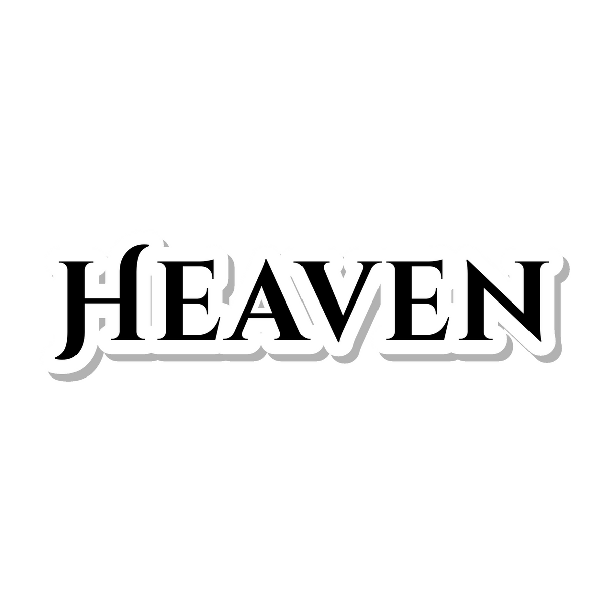 Heaven die-cut sticker