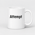Attempt Mug in white