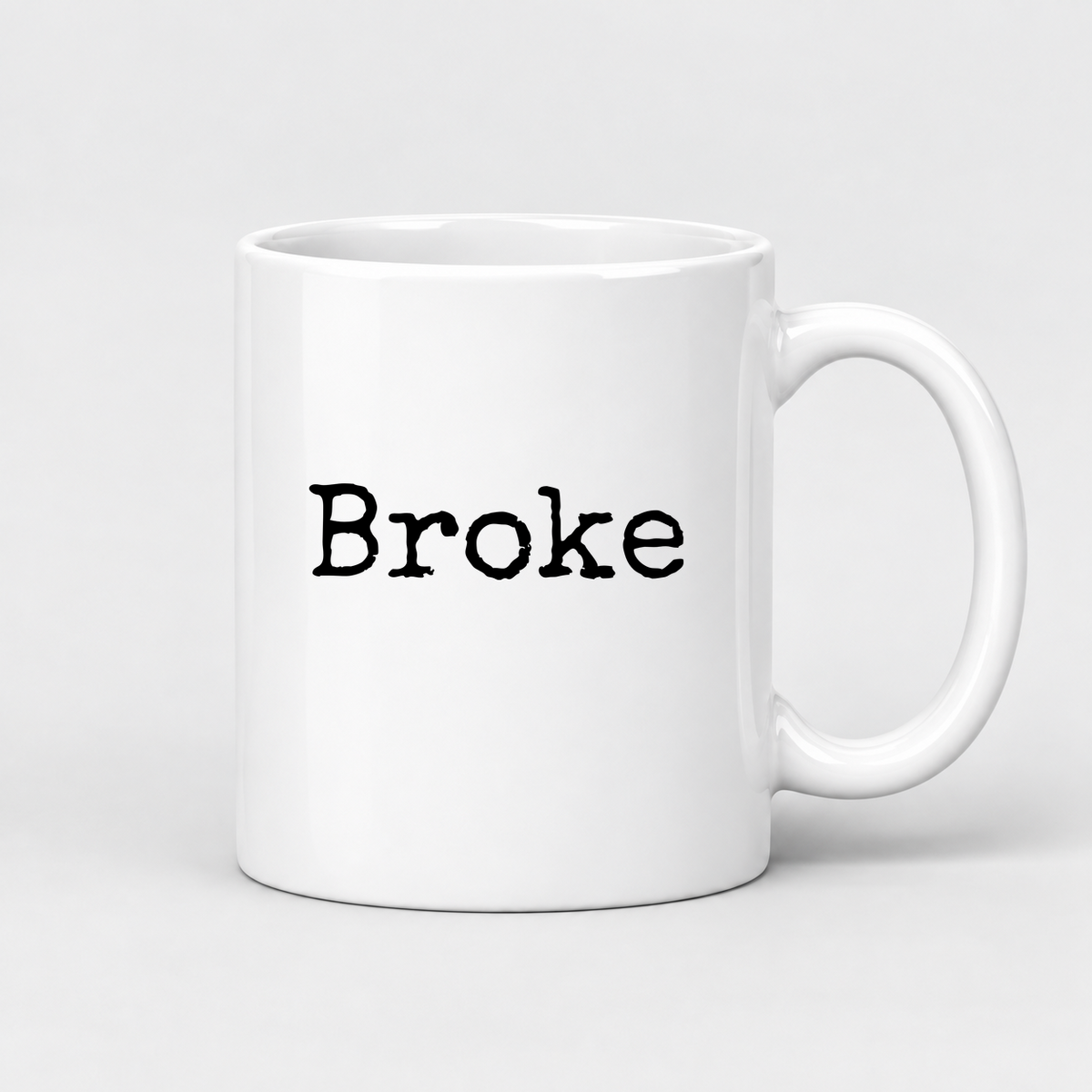 Broke Mug in white