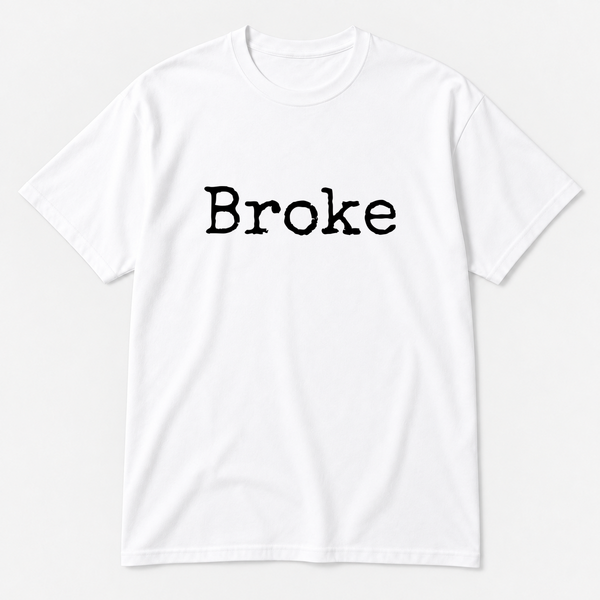 Broke T-Shirt in white