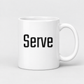 Serve Mug in white