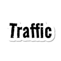 Traffic die-cut sticker