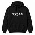 Types Hoodie in black