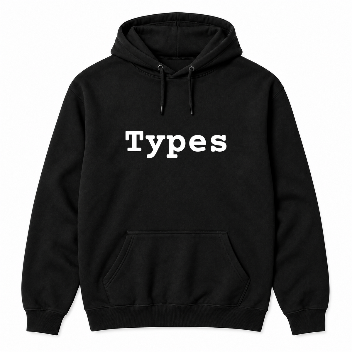 Types Hoodie in black