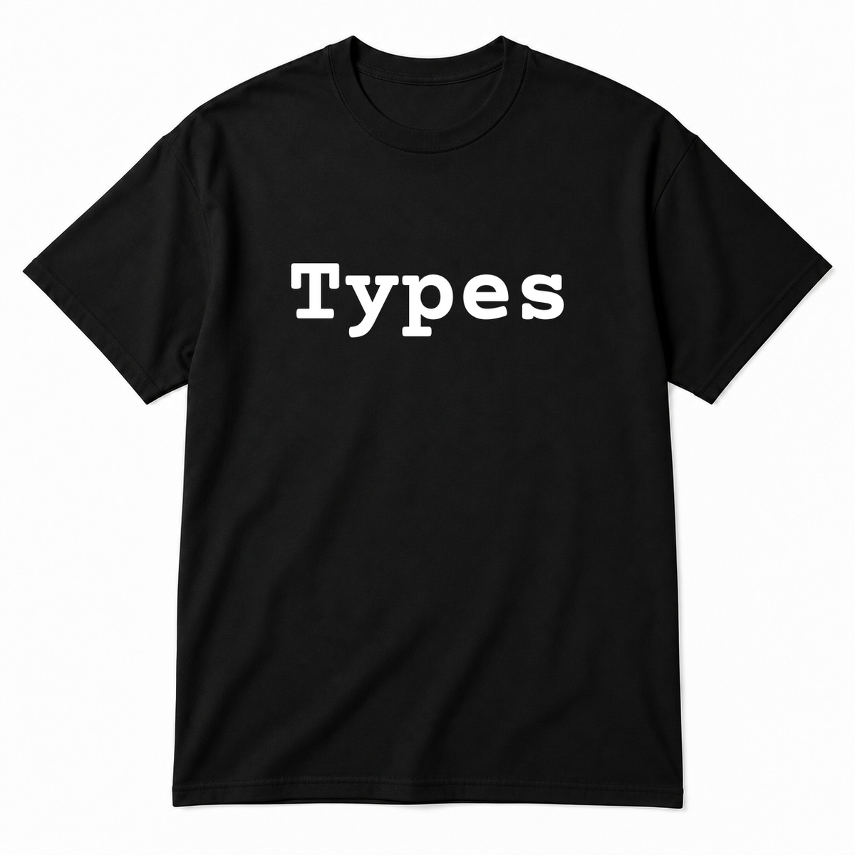 Types T-Shirt in black