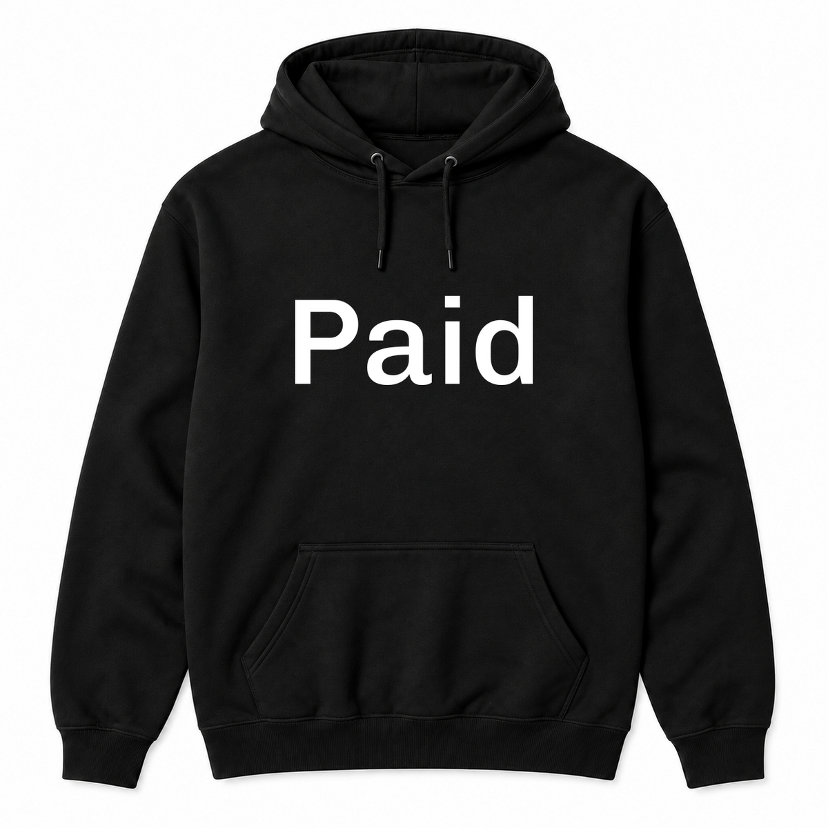 Paid Hoodie in black