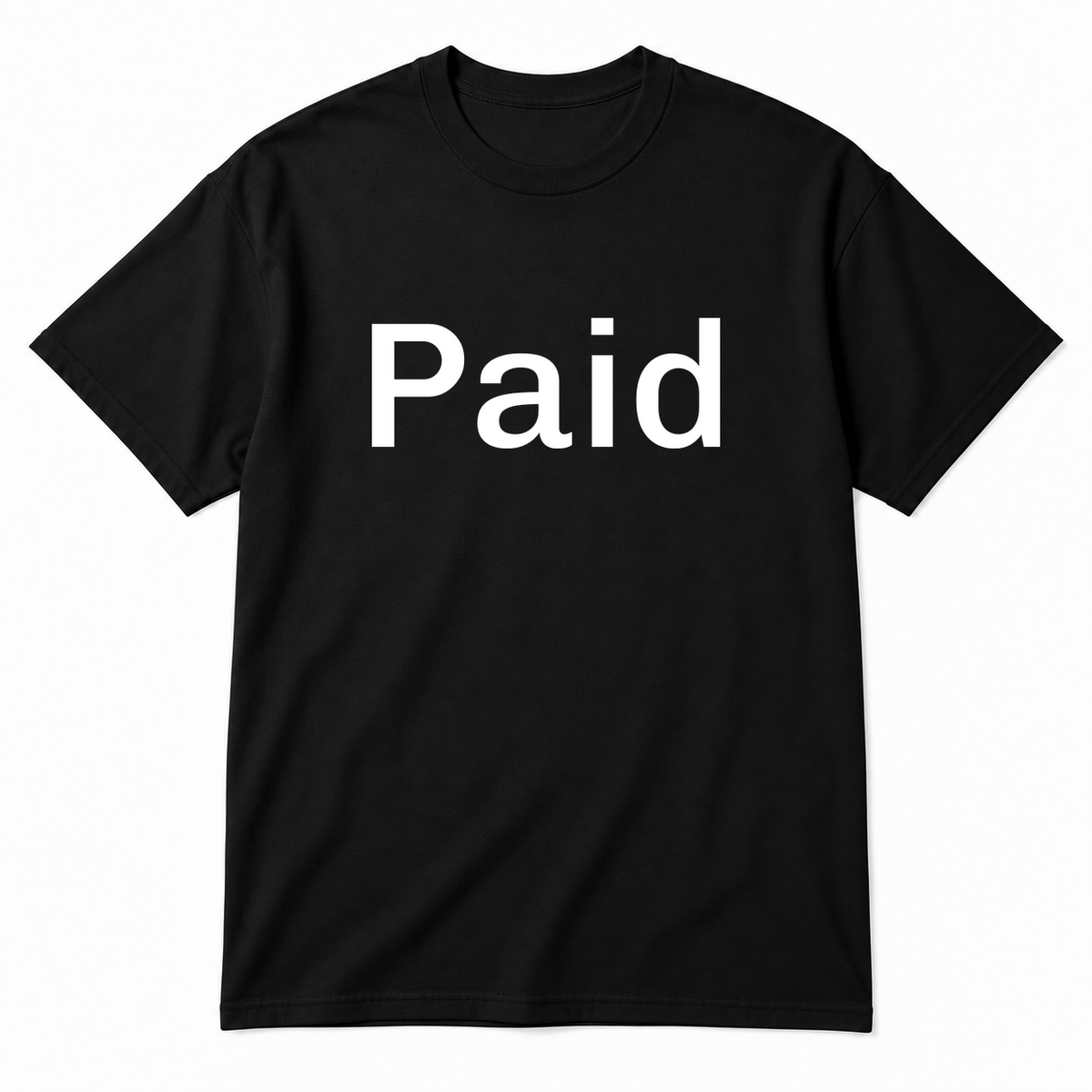 Paid T-Shirt in black