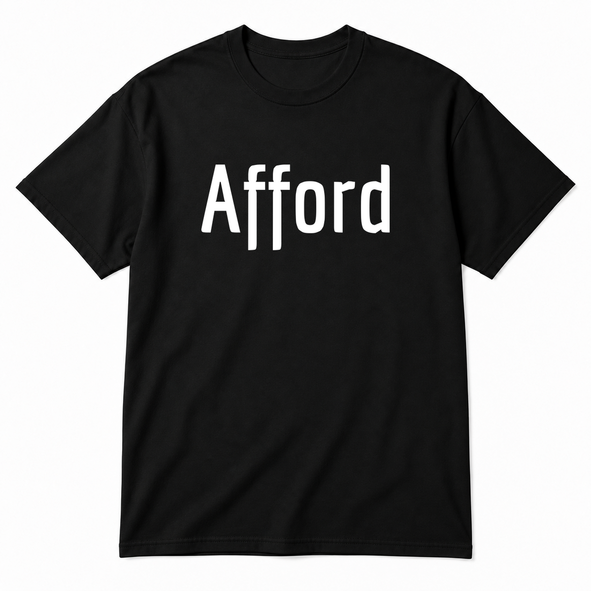 Afford T-Shirt in black