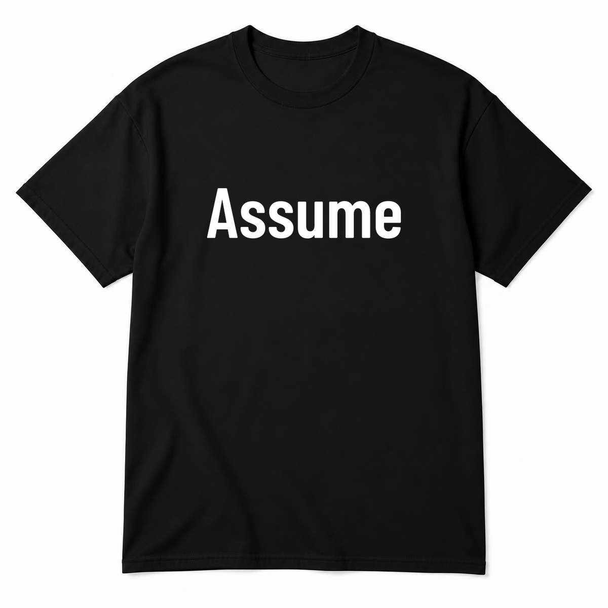 Assume T-Shirt in black