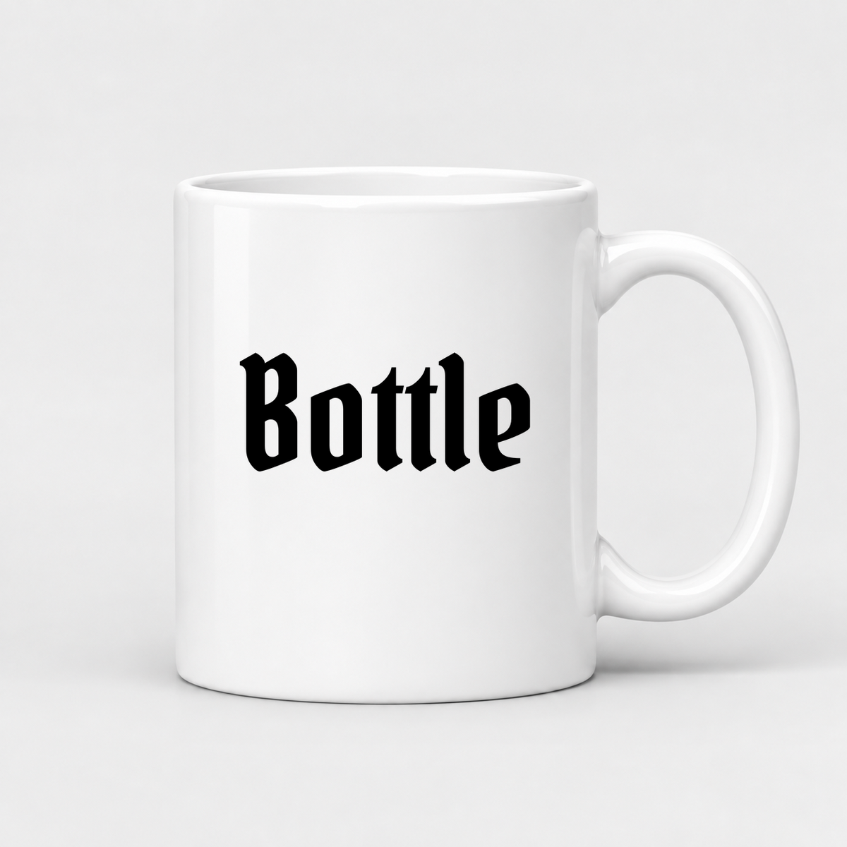 Bottle Mug in white