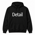 Detail Hoodie in black