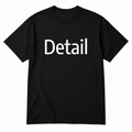 Detail T-Shirt in black