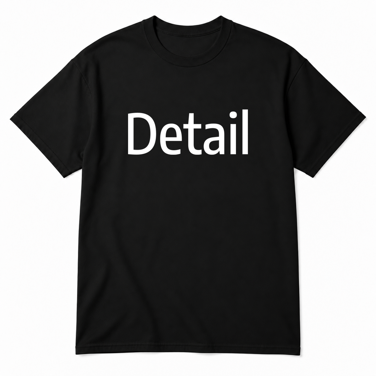 Detail T-Shirt in black