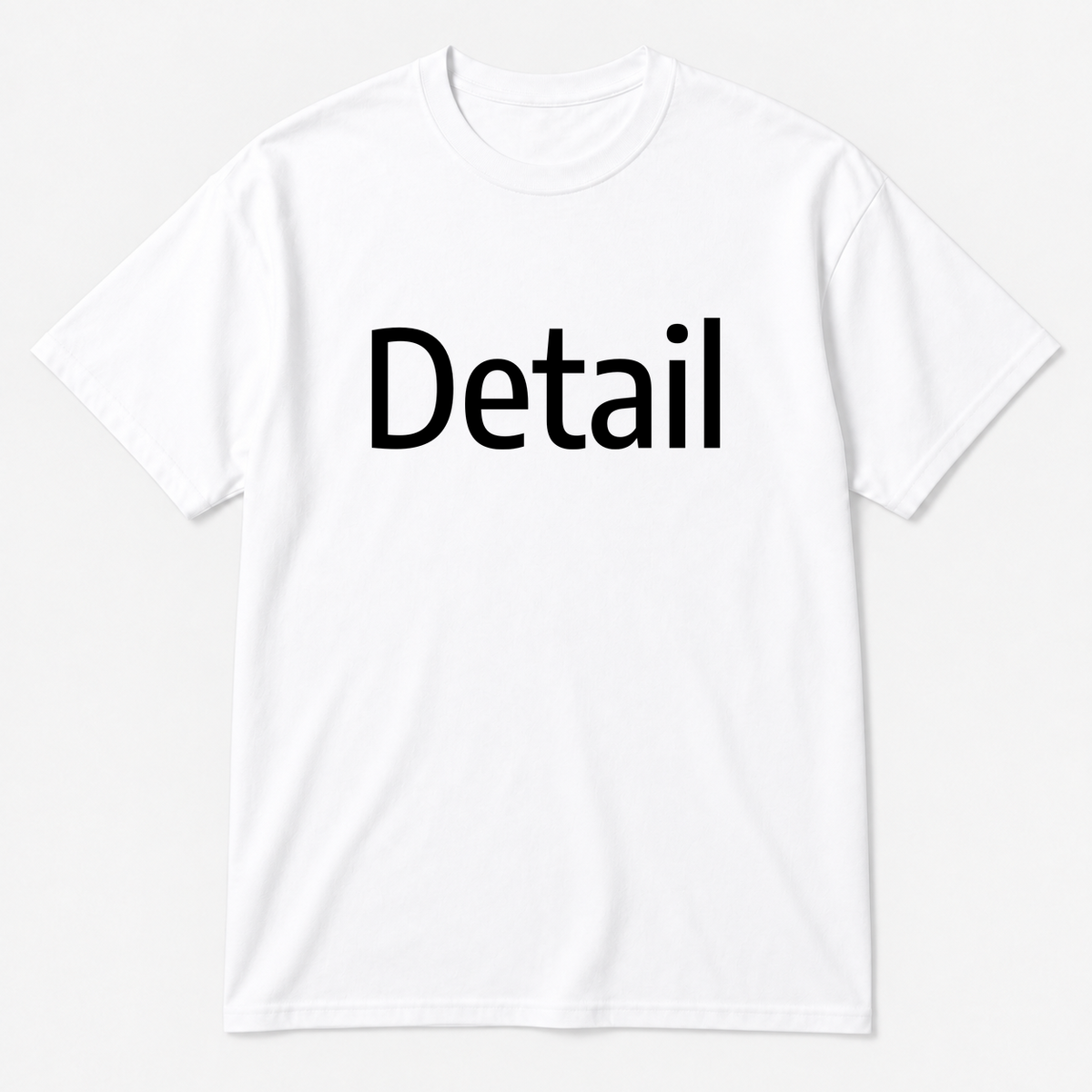 Detail T-Shirt in white