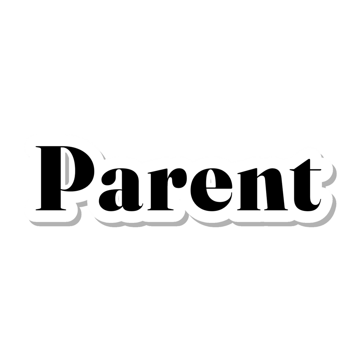 Parent die-cut sticker