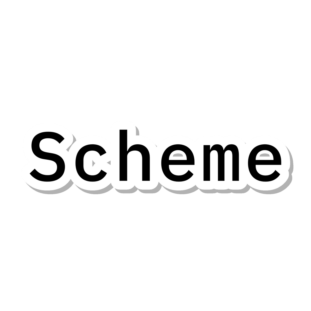 Scheme die-cut sticker