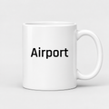 Airport Mug in white