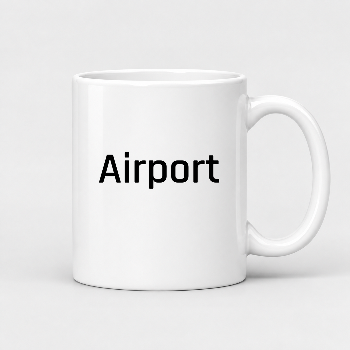 Airport Mug in white