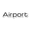 Airport die-cut sticker
