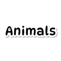 Animals die-cut sticker