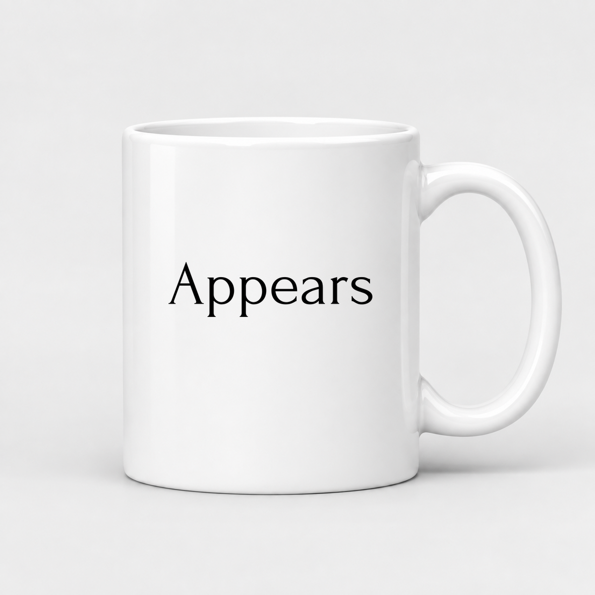 Appears Mug in white