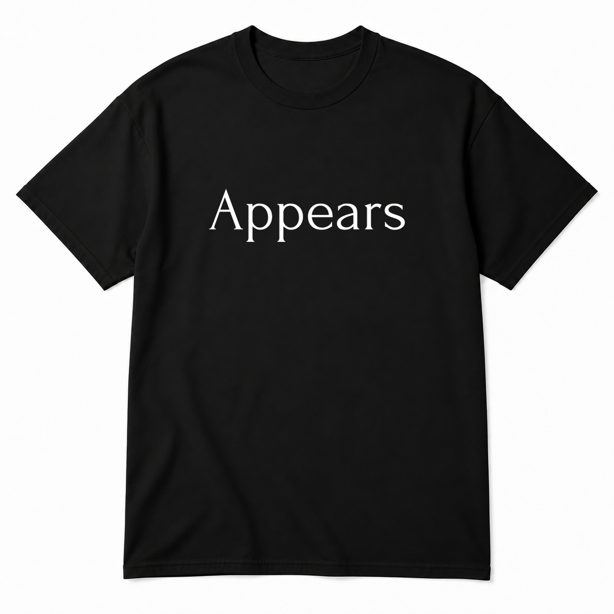 Appears T-Shirt in black