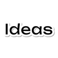 Ideas die-cut sticker