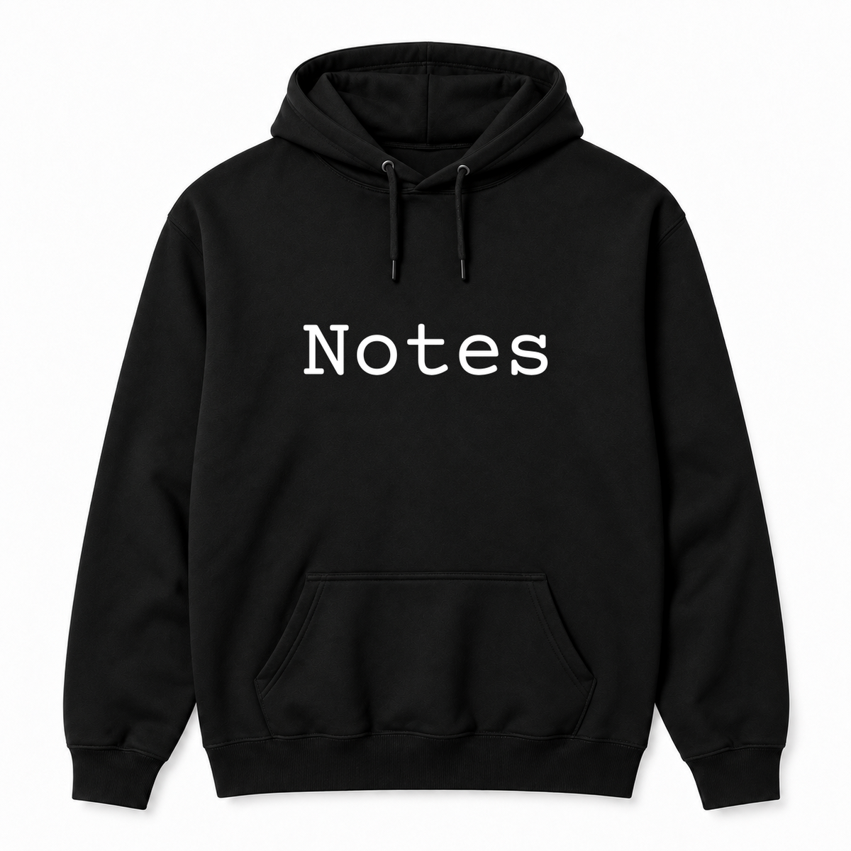 Notes Hoodie in black
