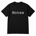 Notes T-Shirt in black