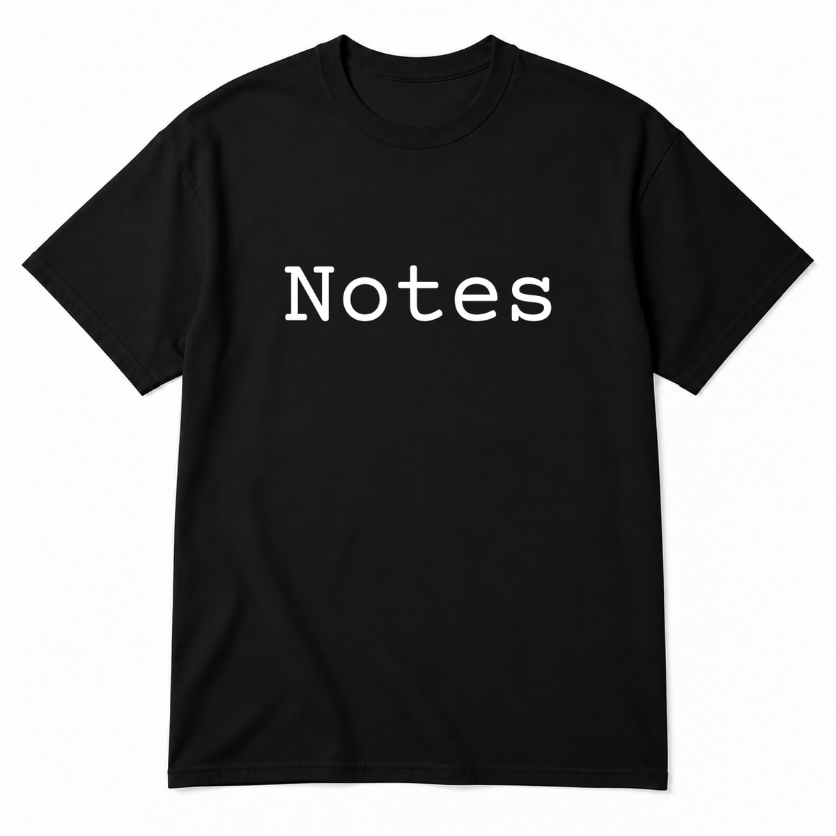 Notes T-Shirt in black