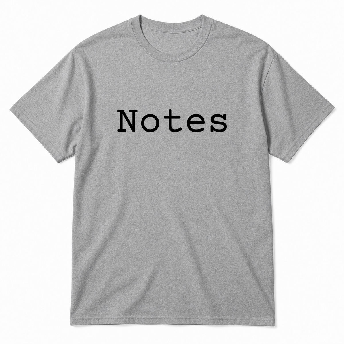 Notes T-Shirt in gray