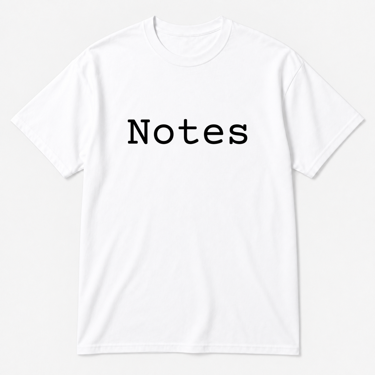 Notes T-Shirt in white
