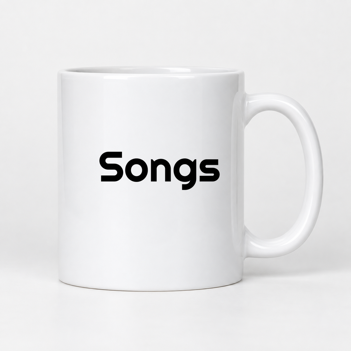 Songs Mug in white