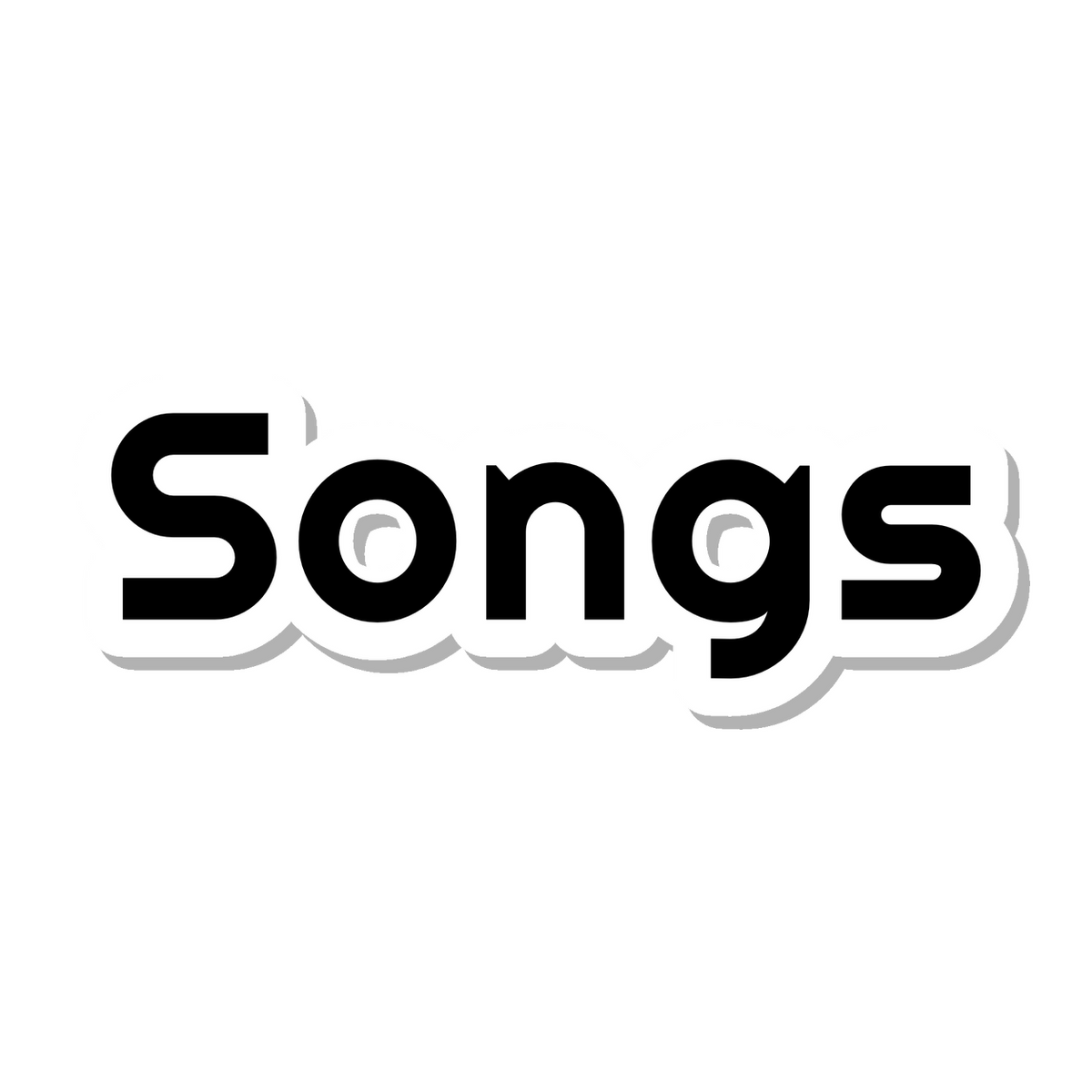 Songs die-cut sticker