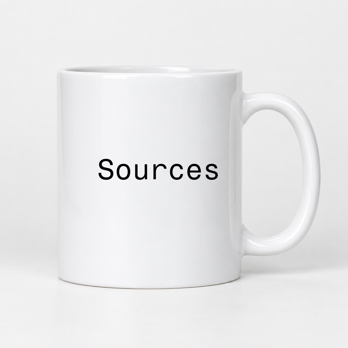 Sources Mug in white