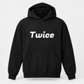 Twice Hoodie in black