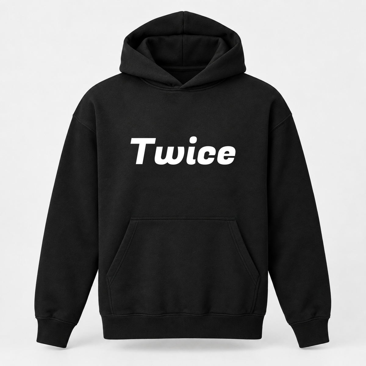 Twice Hoodie in black