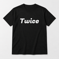 Twice T-Shirt in black
