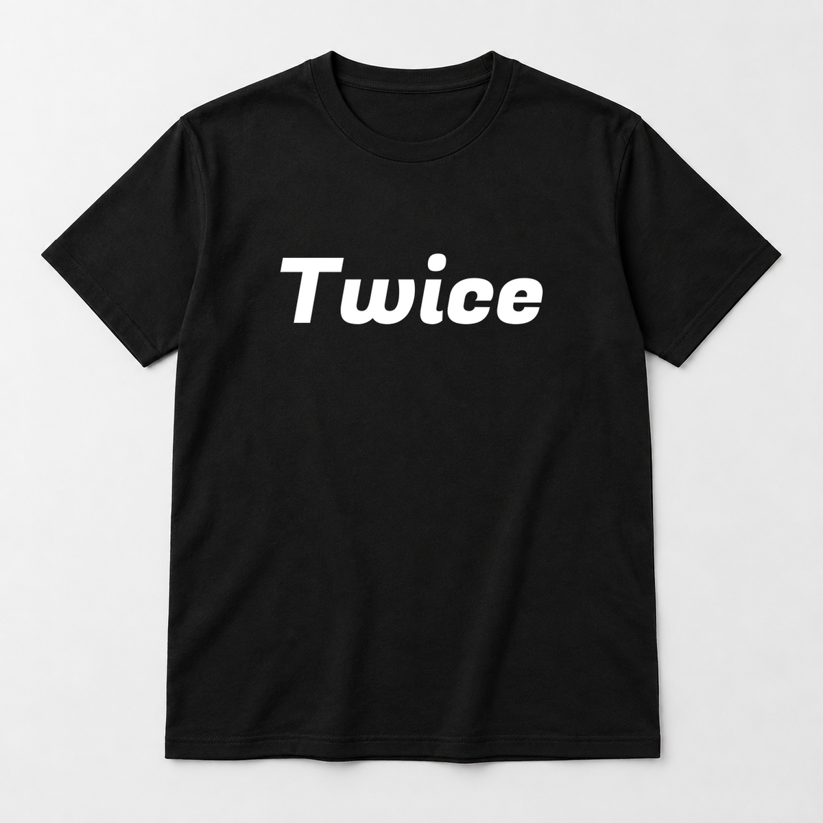 Twice T-Shirt in black