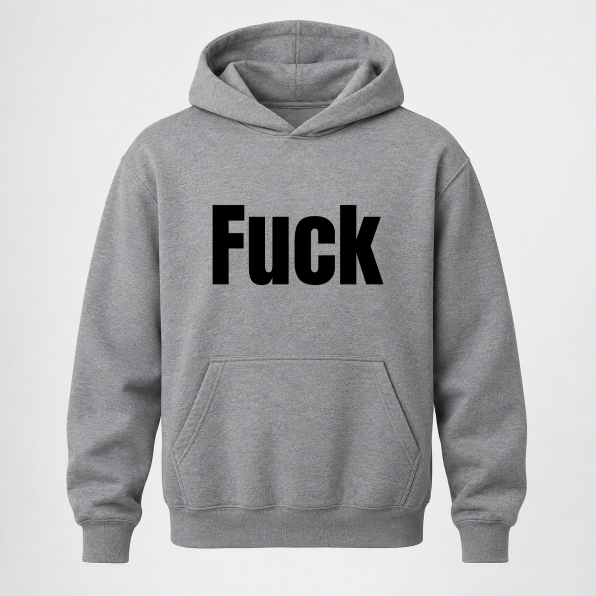 Fuck Hoodie in gray