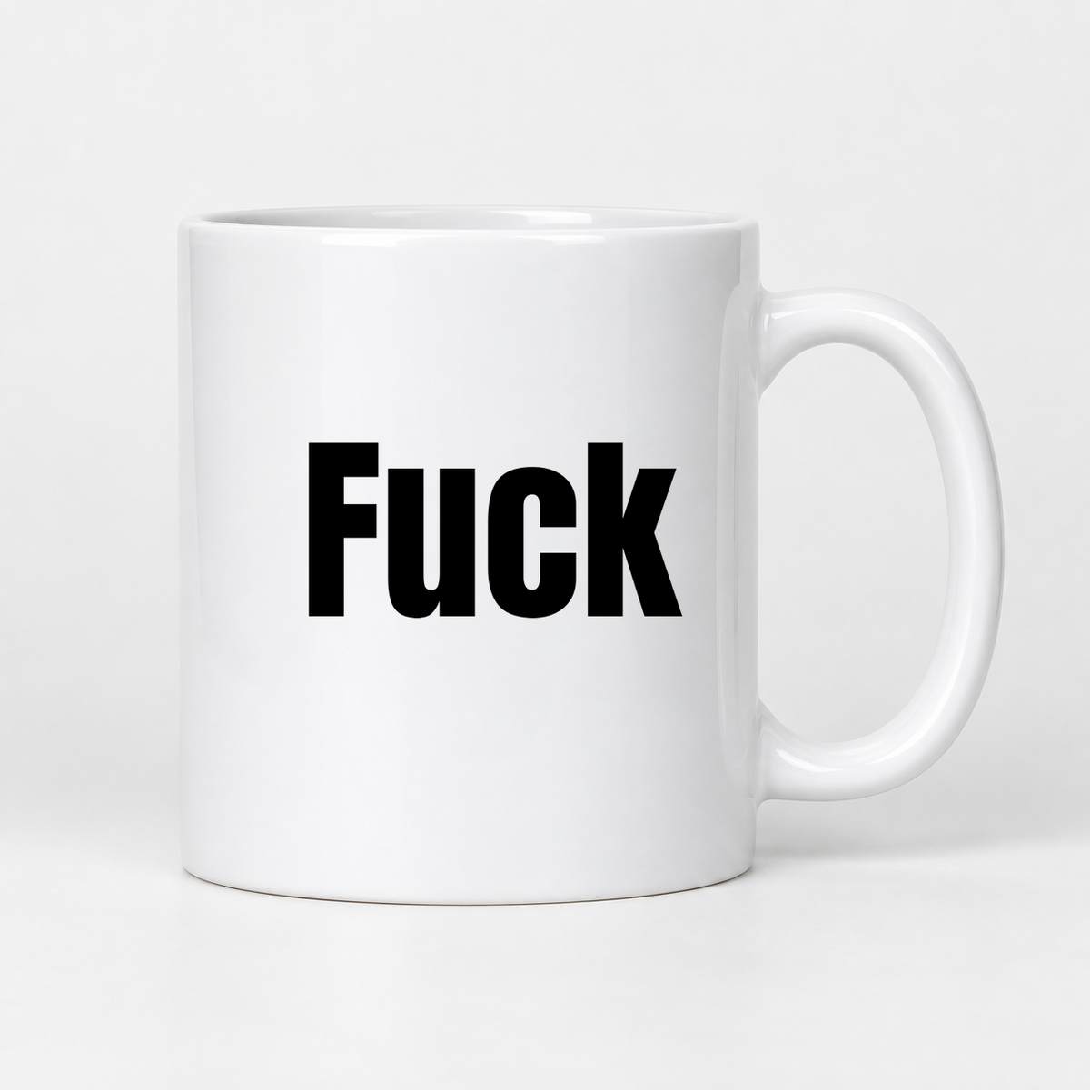 Fuck Mug in white