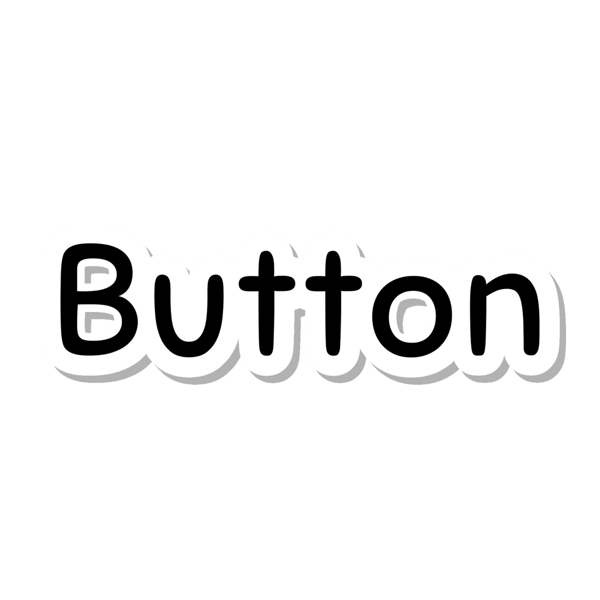 Button die-cut sticker