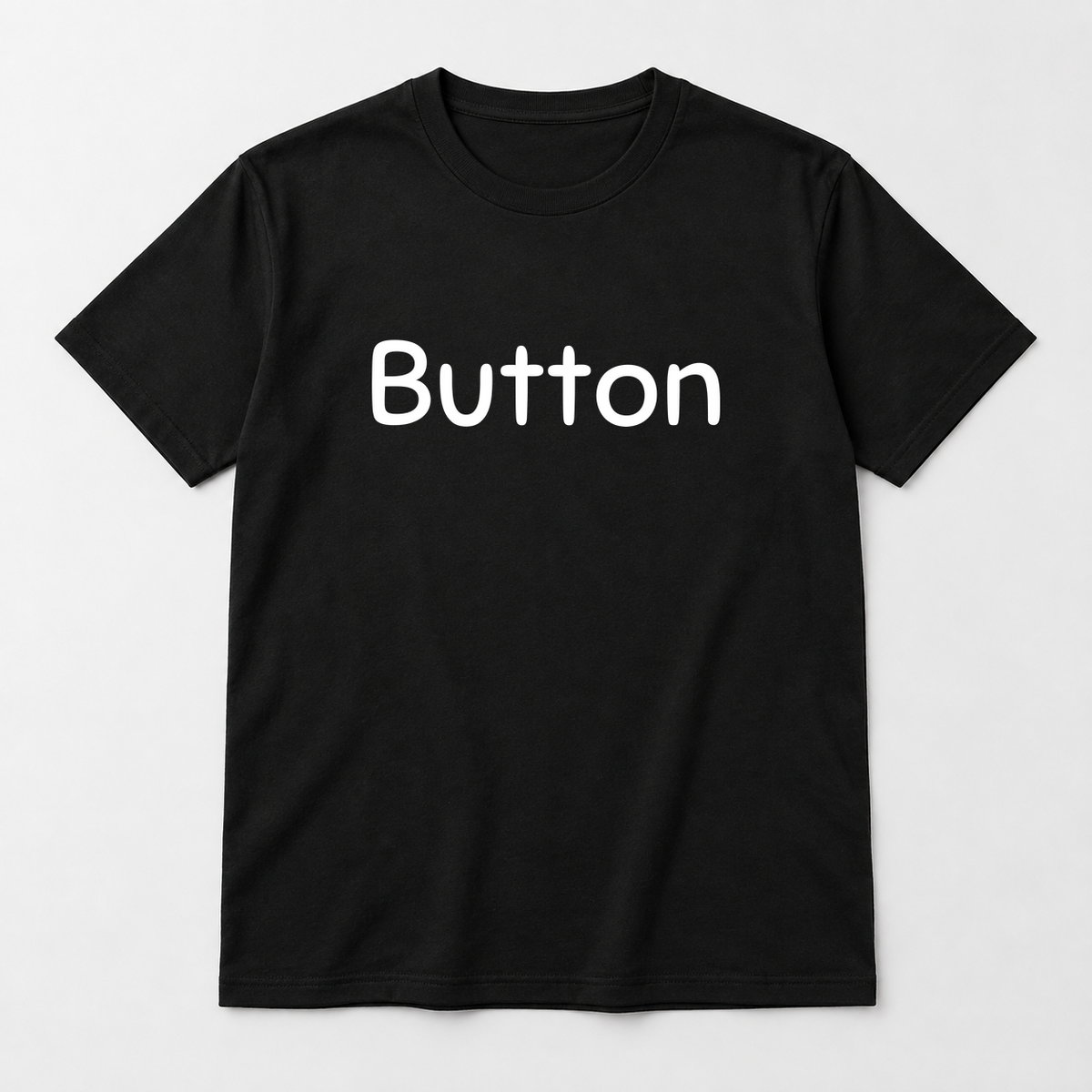 Button T-Shirt in black