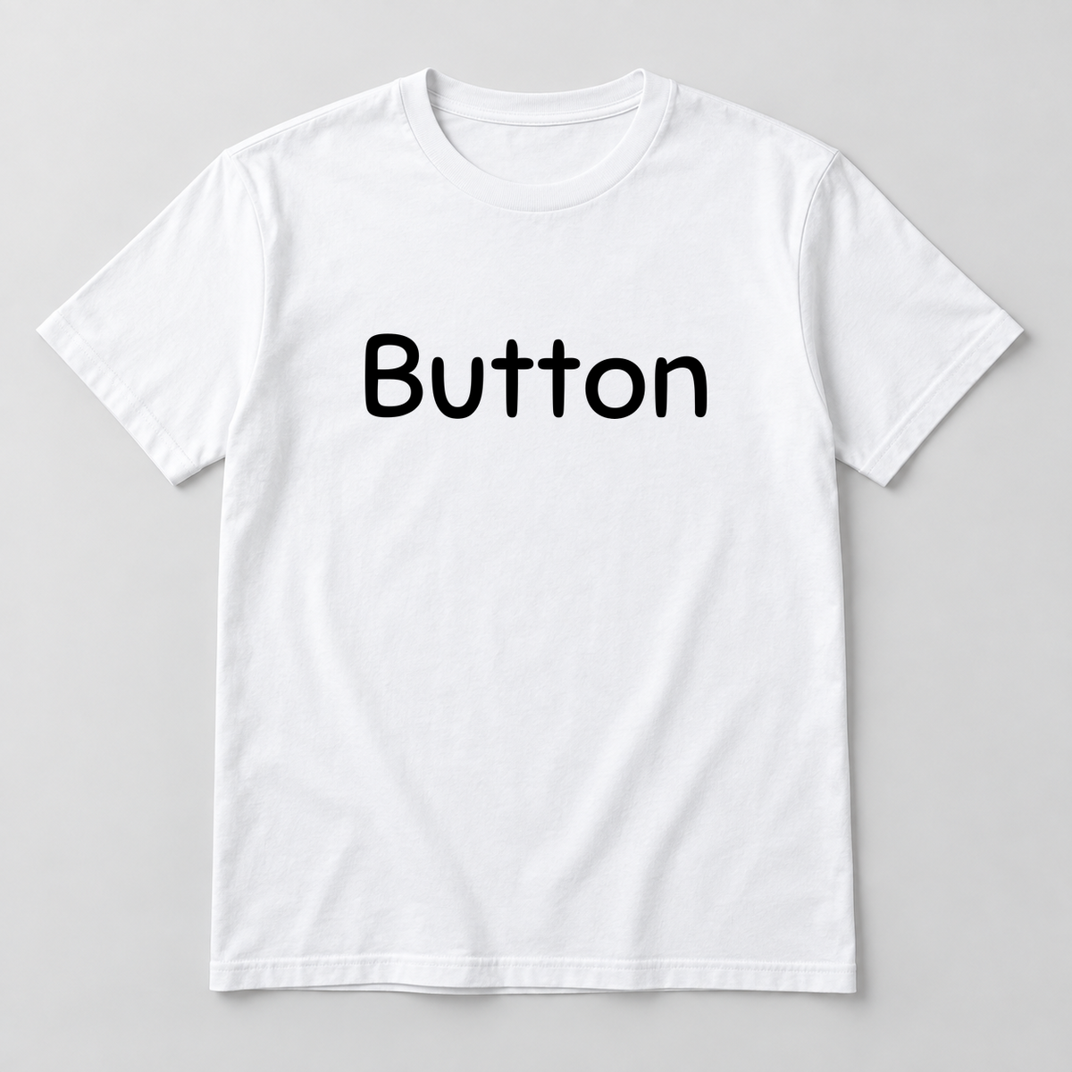 Button T-Shirt in white